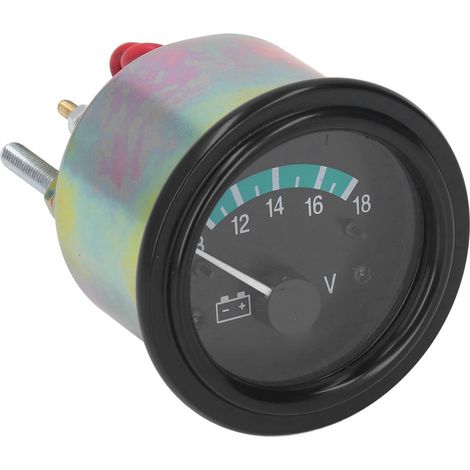 Voltmètre 12V Cuivre Jauge de Tension Universel pour Voiture Camion Tracteur Moteur Diesel Générateur Accessoire Véhicule Moteur à Combustion Interne (1/5)