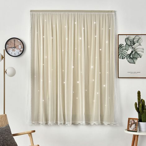 Rideaux occultants portables auto-adhésifs de 1,2 x 1,8 m, faciles à installer pour fenêtre de chambre (1/5)
