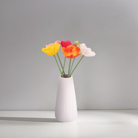 20 fleurs artificielles jaunes, 7 cm de diamètre, fleurs artificielles pour la décoration de mariage et d'anniversaire (1/5)