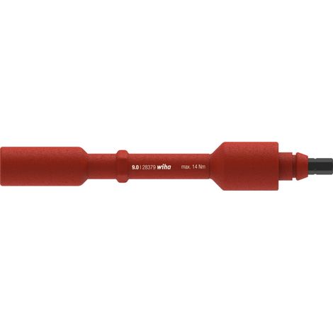 Wiha Wechselklinge electric Sechskant-Steckschlüssel für Drehmoment-Schraubendreher mit Quergriff electric 9,0 mm (38927)