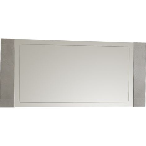 BRISE - Miroir avec Contour Finition Béton Laqué (1/2)