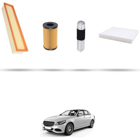 Kit tagliando 4 filtri compatibile con Mercedes Classe C (W205,S205,C205) 180 BlueTEC 85kw Dal 2014 (1/5)