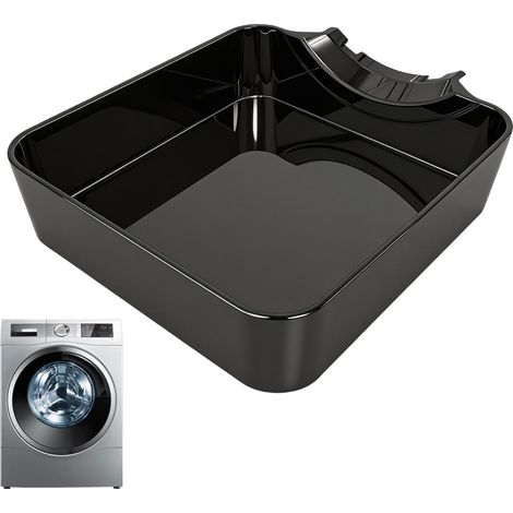 Reusable Washer Drain Pan, Lint Filter Accessory, Front Load Drain Tray with Funnel Front Load Washing Machine Drain Tray for Floor Clean Dry Floor Laundry Protection Odor Water Stain (1/5)