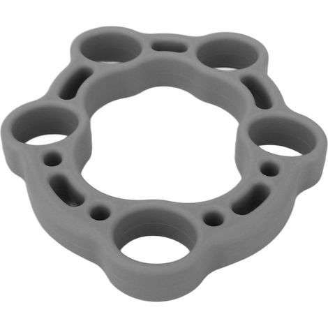 Étireur de Doigts Thérapeutique 50LB pour Arthrite et Rééducation de la Main - Renforceur de Prise en Silicone Souple Gris (1/5)