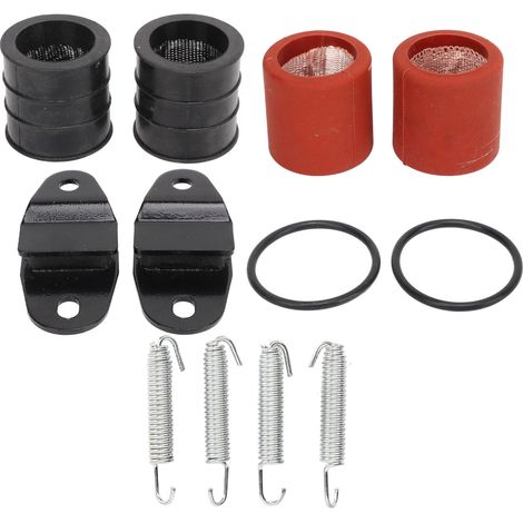Kit de 12 pièces comprenant joint, ressort et support de raccord de silencieux d'échappement pour BANSHEE 350 YFZ350 (matériau en alliage métallique) (1/5)