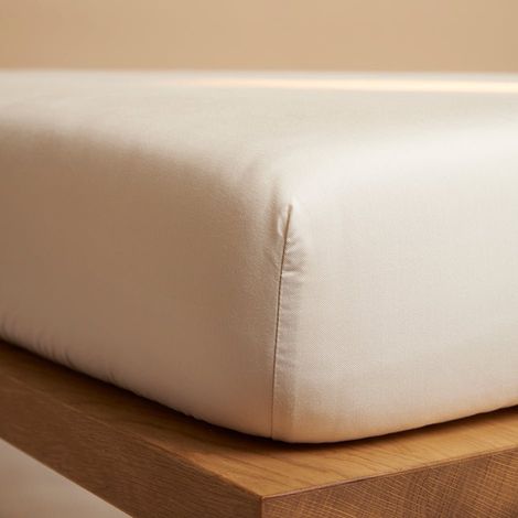 Housse de Couette Enfant en lyocell Lyocell Sergé Doux et Thermorégulateur - Beige - PANGIVO