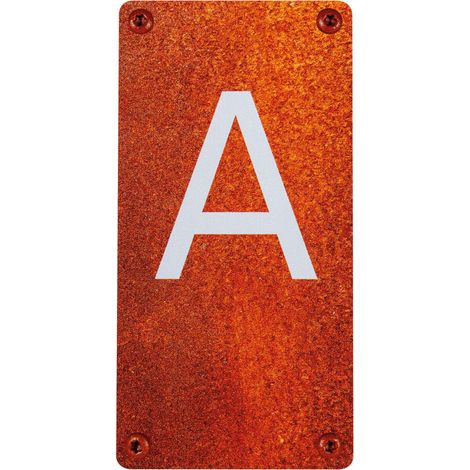 Numéro de maison - Lettre A - effet acier rouillé - 4391472 (1/3)