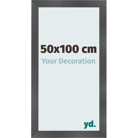 yd. - Cadre photo 50x100 - Noir Mat - MDF - Pisa (1/5)