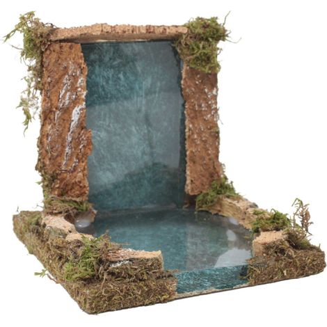 Cascata con Fiume Effetto Acqua Componibile 15x14x13 cm 616T (1/5)