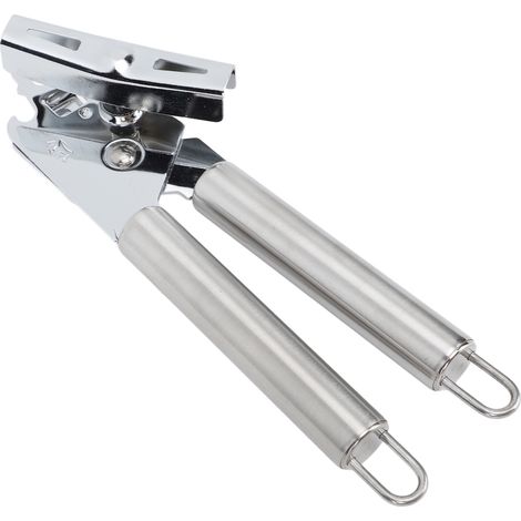 Manual Can Opener Handheld Stainless Steel Effortless Operation Multifunctional Can Bottle Opener for Home Kitchen Stainless Steel Handle (1/5)