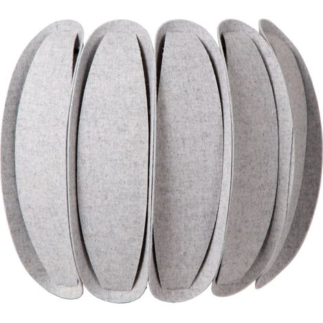 Applique in feltro grigio SPENCER 1 luce E27 40W Lucide (1/4)