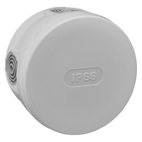 DEBFLEX 718205 - Scatola di derivazione impermeabile Ip66, Ø85/P50, colore: Grigio