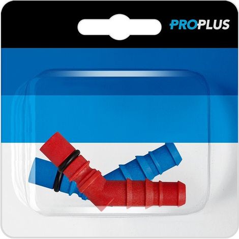 Pasacables con junta tórica para mangueras de 10/12 mm, rojo/azul (1/5)