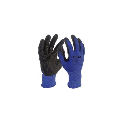Utilia guanti in nylon/nitrile colore blu/nero tg10 Fratelli vitale