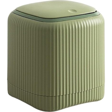 Poubelle de bureau-Double compartiment avec couvercle-Plastique sans produits chimiques-bureau,chambre et espace de travail-Légumes (1/5)