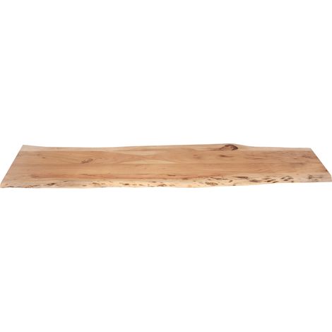 Tischplatte Baumkante Akazie Natur 160 x 40 cm CURTIS (1/5)