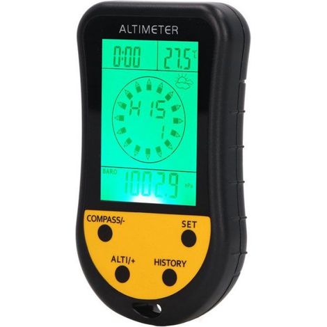 Altimètre numérique multifonction 8 en 1, baromètre, thermomètre et capteur météo portable (1/5)
