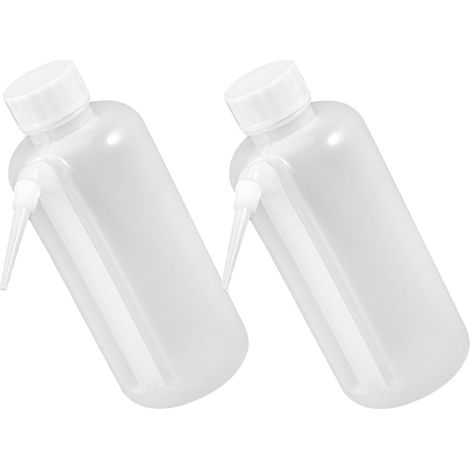 Bouteilles Souples Contrôle Facile pour Sauce 500ml Lot de 2 en Plastique Rechargeables pour Remplir Condiments en Restaurant et Salade (1/5)