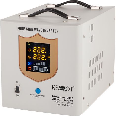 Onduleur Kemot PROsinus 2000, alimentation de secours 12 V/230 V, 2000 VA/1200 W (1/5)