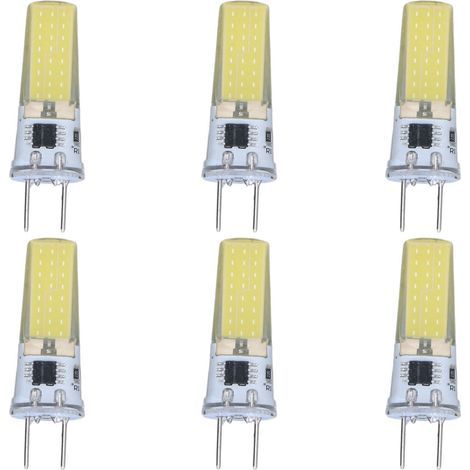 G8 5W LED Bulb, Dimmable 2508 COB, Energy Saving, Easy Installation, 360 Degree, 50,000 Hours, Steady Bulbs, 100-120V, 6 Pieces (1/5)