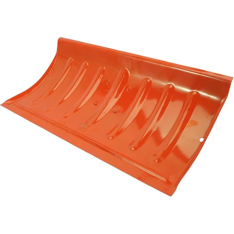 [JAMAIS UTILISÉ]Pelle à neige en acier au manganèse renforcé, poussoir à neige grande capacité, outil de déneigement robuste, couleur orange, dimensions 120x40 cm (1/5)