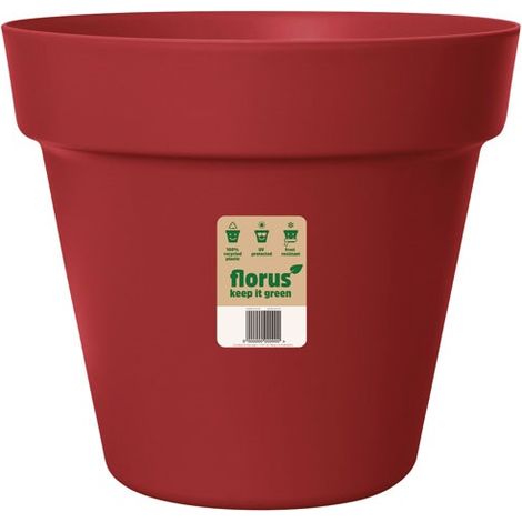 FLORUS - Pot Paris d.25 cm rouge foncé