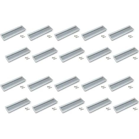 Emuca Bologna tiradores de mueble de aluminio lote de 20 (1/3)