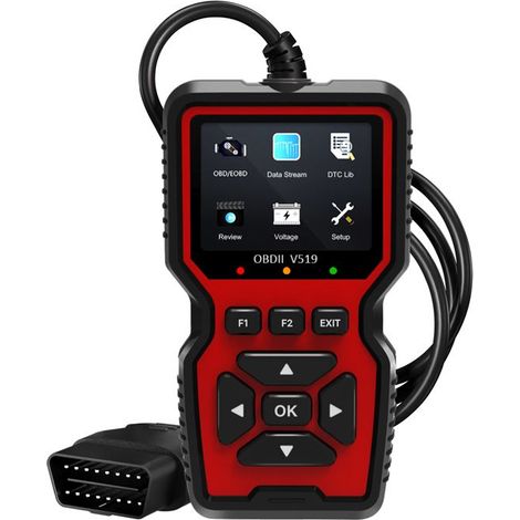Outil de diagnostic de scanner OBD2 pour voiture, lecteur de code de vérification du moteur OBD2 avec réinitialisation (1/2)