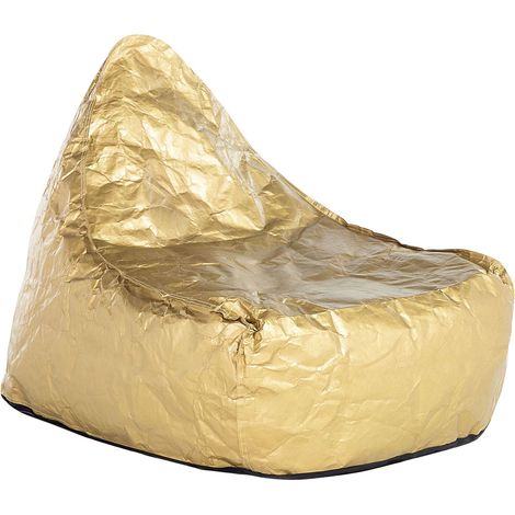 Fodera per poltrona sacco impermeabile Nylon con cerniera e velcro impermeabile 75 x 75 cm oro Fuzzy (1/5)