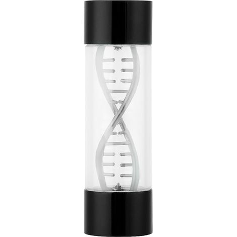Compteur de débit d'eau en métal spiralé G1/4 femelle pour refroidissement liquide PC (noir) (1/5)