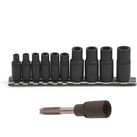 10 pièces de douilles pour tarauds, douilles à carré femelle pour filetage et réparation (1/5)