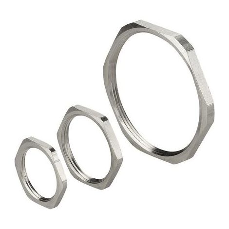 Ghiera Metal Nichelate Filettatura GAS Materiale Ottone UNI EN 12164 CW 614N Nichelatura 2-5 micron Filettatura G3