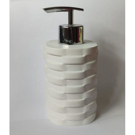 METAFORM - DISPENSER PER SAPONE LIQUIDO- LINEA MOSES - COLORE BIANCO