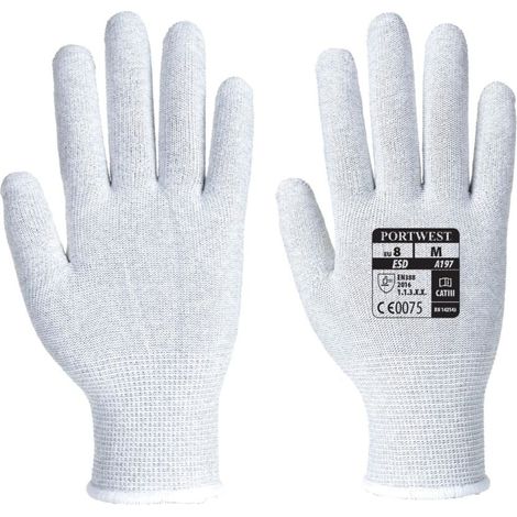 Guanti Antistatici Grigi XS - Taglia 6 (1/3)