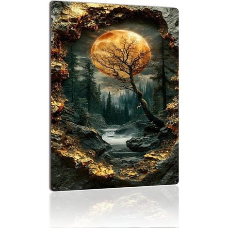 Plaque en Métal Vintage Art Murale pour Jardin de Piscine, Résistante à l'Humidité et Élégante pour Vos Espaces Aquatiques 30x20 cm. (1/5)