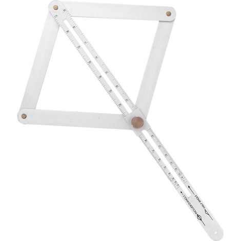 Rapporteur Angles pour Menuiserie Règle Angle Acier Inoxydable Robuste Outil de Mesure Angle Miter Precision Facile à Utiliser pour Travail (1/5)