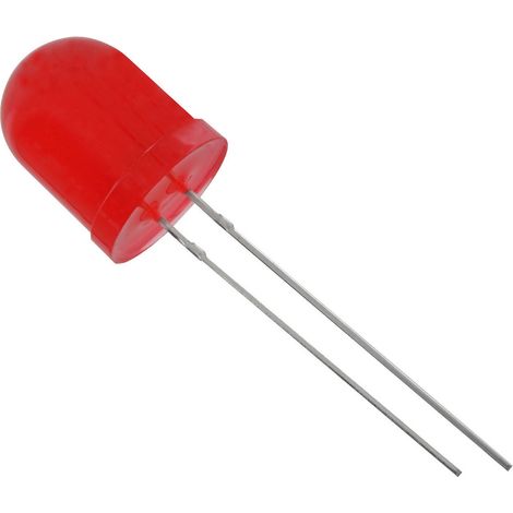 TRU COMPONENTS 1573763 LED bedrahtet Rot Rund 10 mm 550 mcd 50 ° 20 mA 2.1 V