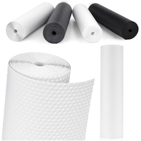 Tapis de tiroir antidérapant, revêtement plastique pour étagère de réfrigérateur, protection pour meubles de camping, tapis sous l'évier de cuisine (transparent/50 cm x 500 cm)