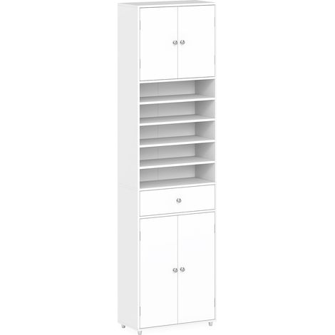 Mobiletto alto per bagno con cassetto ante ripiani regolabili 232742994 (1/5)