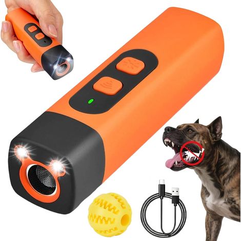 Stop-Croq Dog Bark Stopper - Gently calm barking with one press, Stop Croq Portable Anti-Barking Dog Device, 3 Adjustable Modes, LED Light, for Indoor and Outdoor Safety (A)