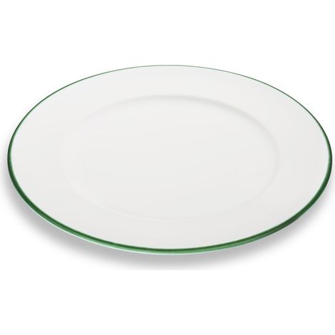 Gmundner Keramik Grüner Rand, Assiette plate Gourmet (Ø 29cm) (1/2)