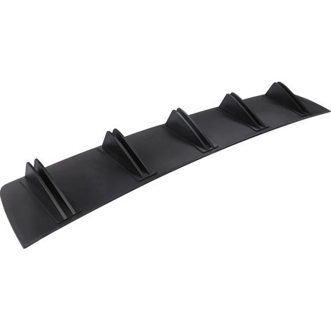 Difusor trasero, diseño aerodinámico, ajuste universal, negro. (1/5)