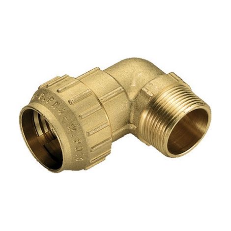 RACCORDO CURVO MASCHIO IN OTTONE TIEMME- 3/4 x 25- TIEMM- pezzi 1