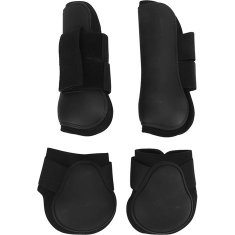 Bottes Pour Cheval - Protection Antichoc Pattes Avant Arrière - Matière PU Néoprène - Taille XL - Lot De 4 Pièces (1/5)