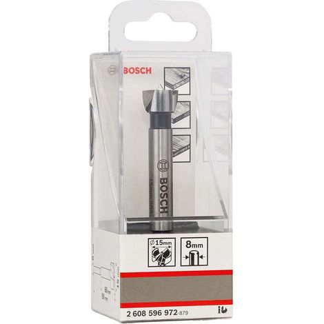 Bosch 2 608 596 972 - Brocas fresadoras para madera, DIN 7483 G (15 x 90 mm), d 8 mm)