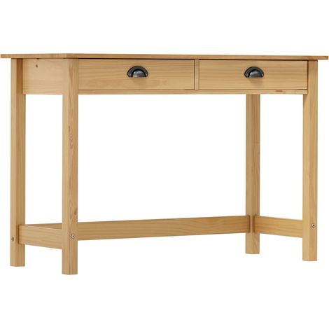 Table console Hill Range avec 2 tiroirs 110x45x74 cm Pin solide