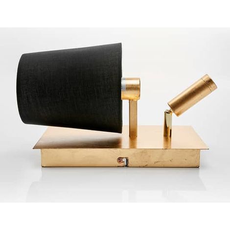 [NEUWERTIG] Lindby Wandleuchte Aiden Leselampe Flurleuchte Lampe Leuchte 40 W Schwarz Gold B-Ware