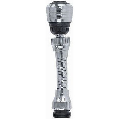 Cleafe - Aeratore Rompigetto Rubinetto Da Cucina Cromato Nero Snodato 2 Getti Acqua 69258 - (1/3)