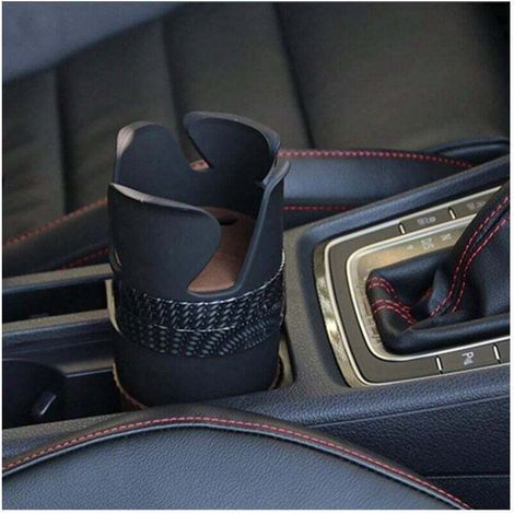 Porte-bouteille et porte-gobelet pour voiture, porte-gobelet pour voiture, boîte de rangement pour voiture, noir, 1 paquet (1/4)