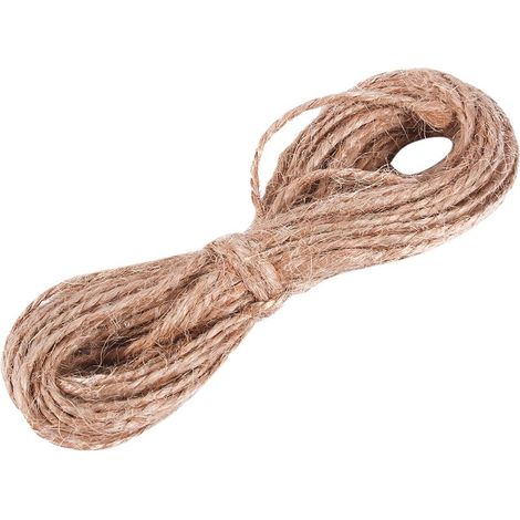 1 Ficelle de jute, 8m, diamètre 1,5mm, chanvre naturel, pour bijoux, emballage cadeau, décoration DIY